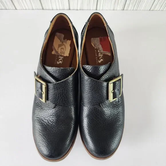 Korks by Kork-Ease Nanda Women Black Leather Ankle Booties Shoes Size 6.5M - Picture 6 of 9